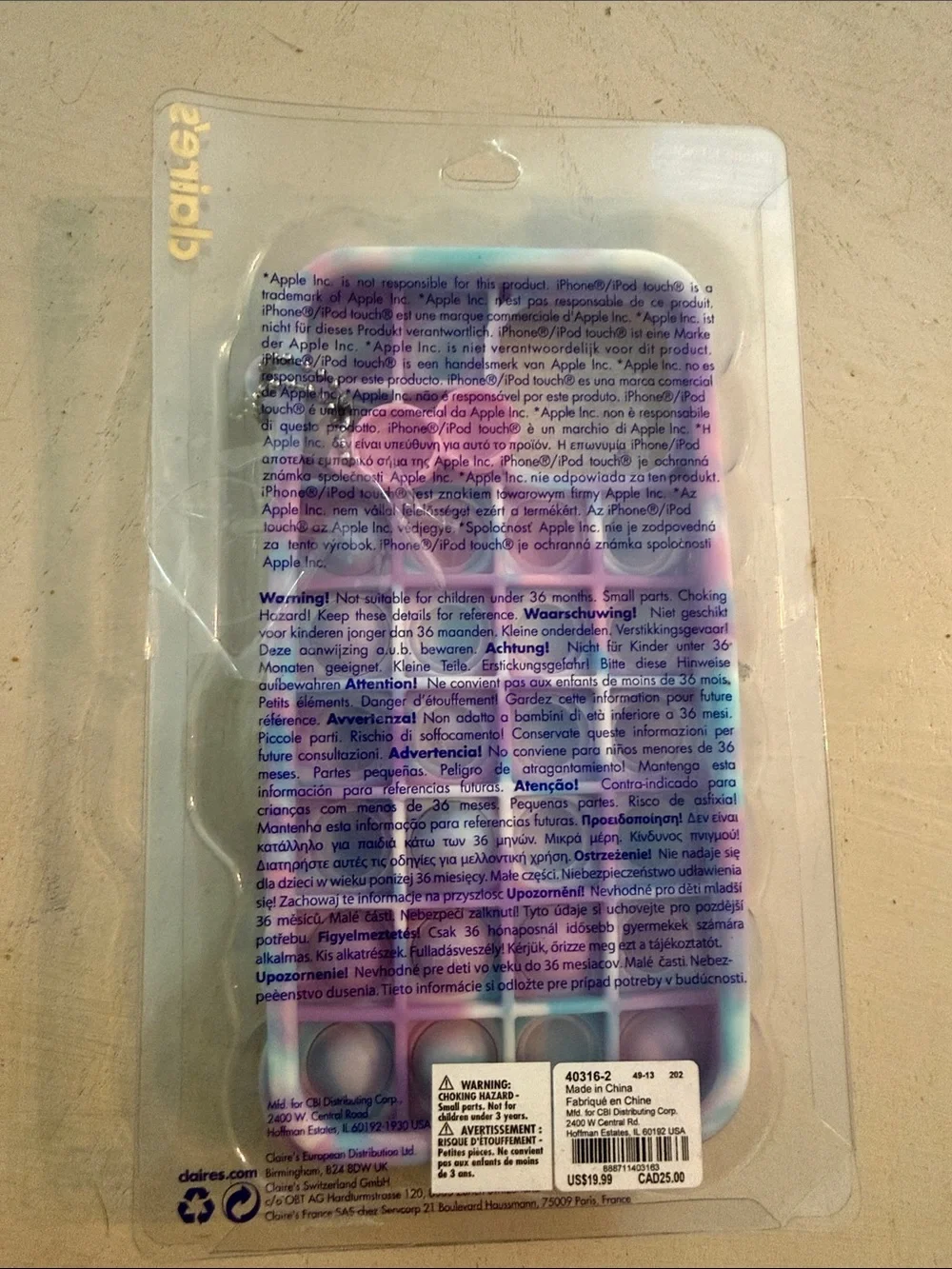 iPhone 12 Pro Max Tie Dye Bubble Pop Case NEW